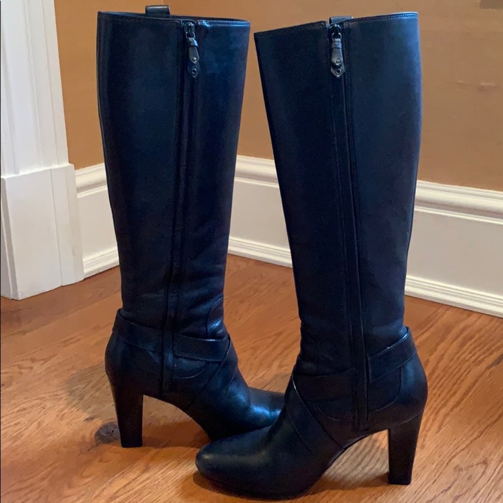 Cole Haan black tall boot